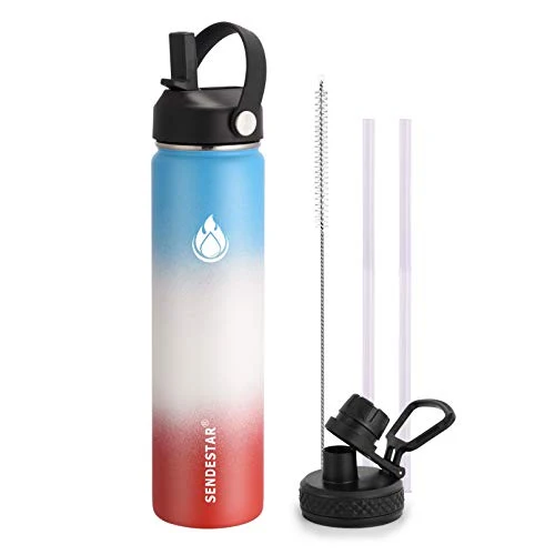Healthy Water Bottle 24oz Double Wall Vacuum Insulated Leak Proof Stainless Steel Sports Water Bottle Artisan