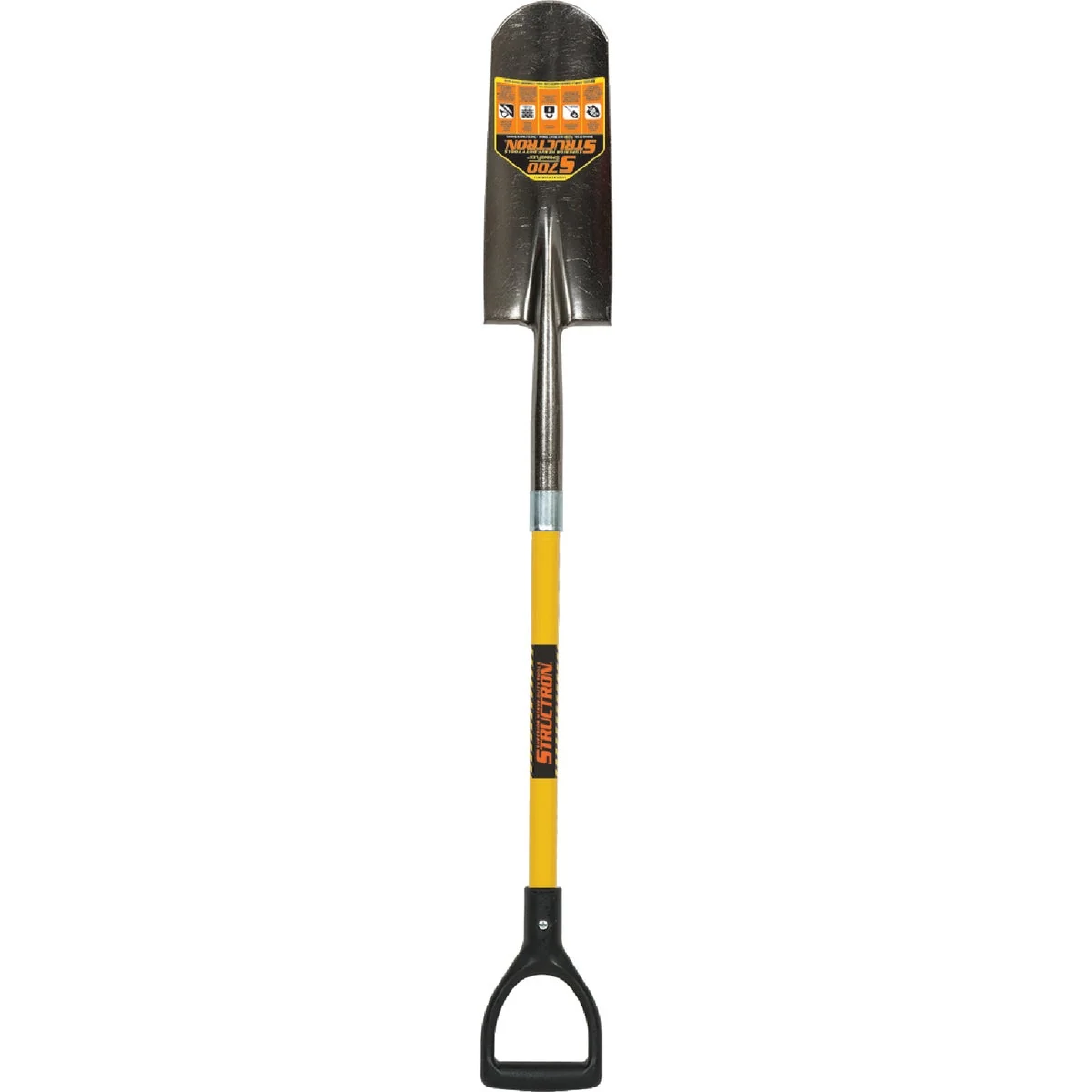 Easy-to-Use Structron S700 SpringFlex 29 In. Fiberglass D-Handle Round Point Drain Spade Selected