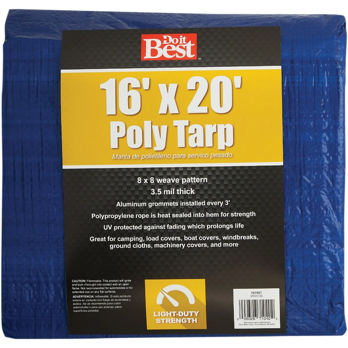Efficient Do it Blue Woven 16 Ft. x 20 Ft. General Purpose Tarp Unique