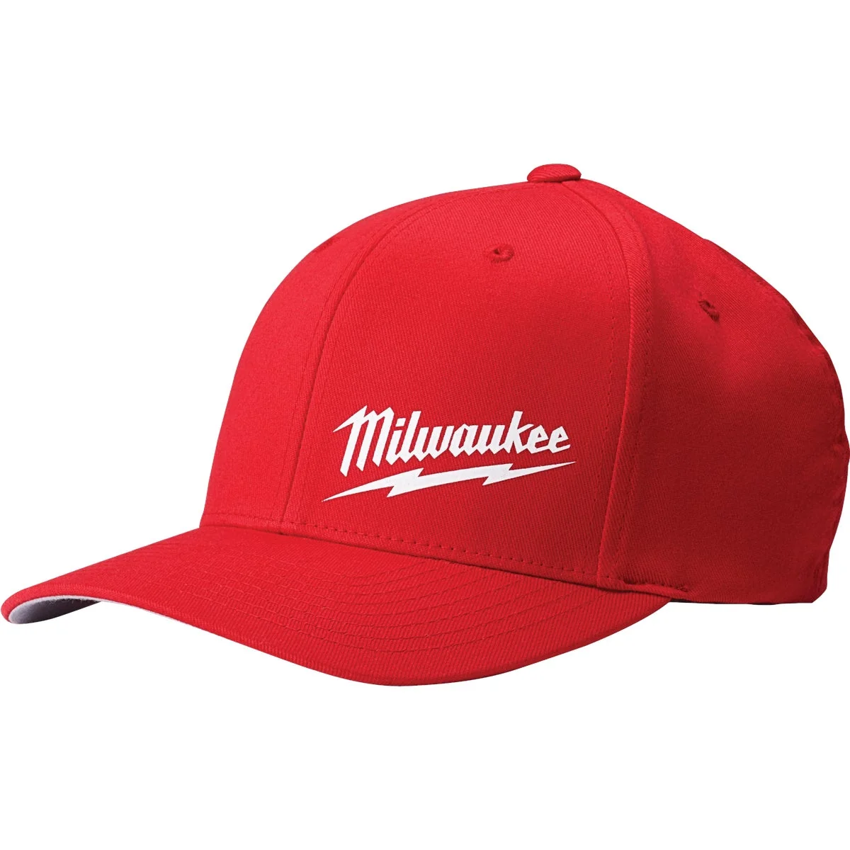Fine Crafted Milwaukee FlexFit Red Fitted Hat S M Luxury