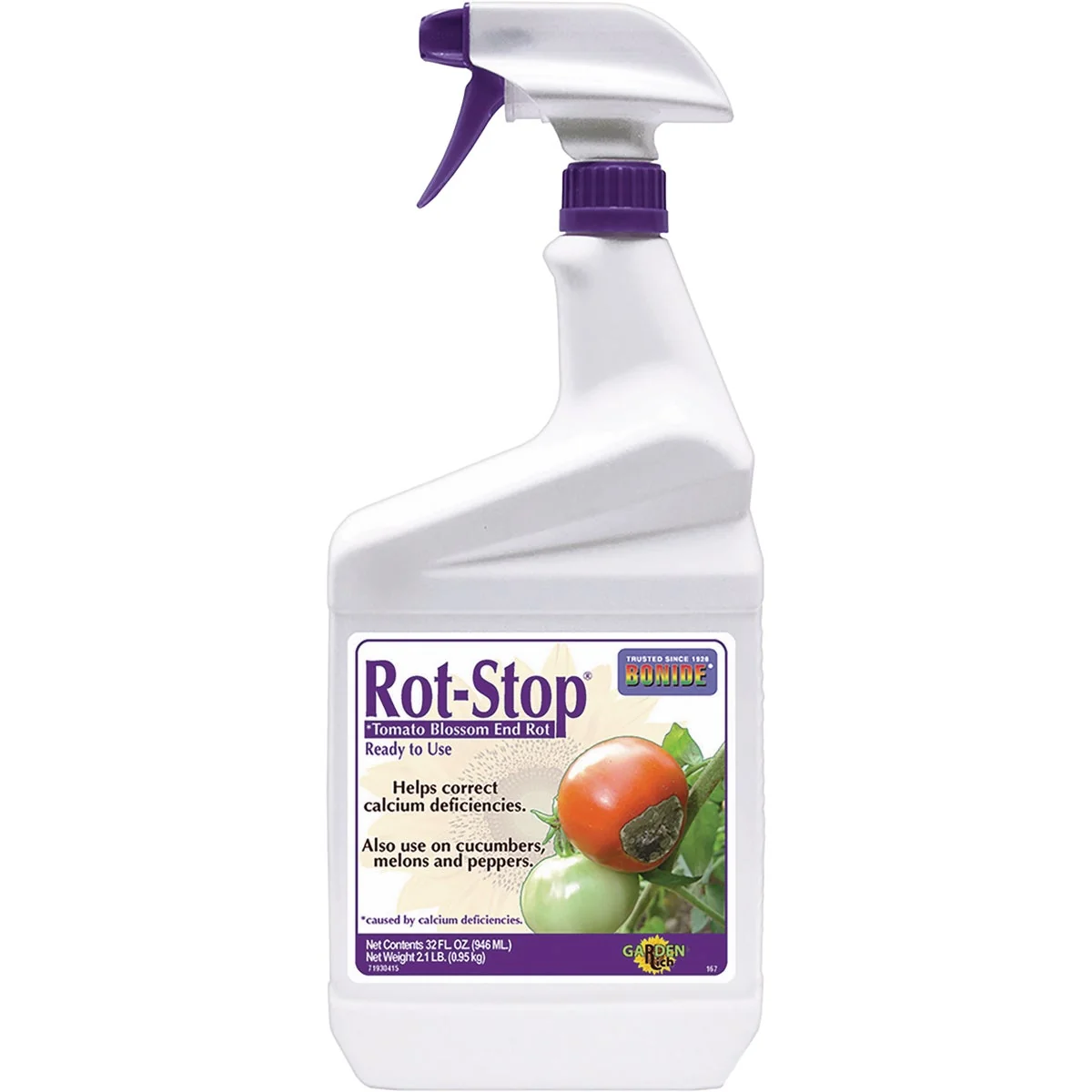 Genuine Bonide Rot Stop 32 Oz. Ready To Use Trigger Spray Blossom End Rot Preventer Smooth