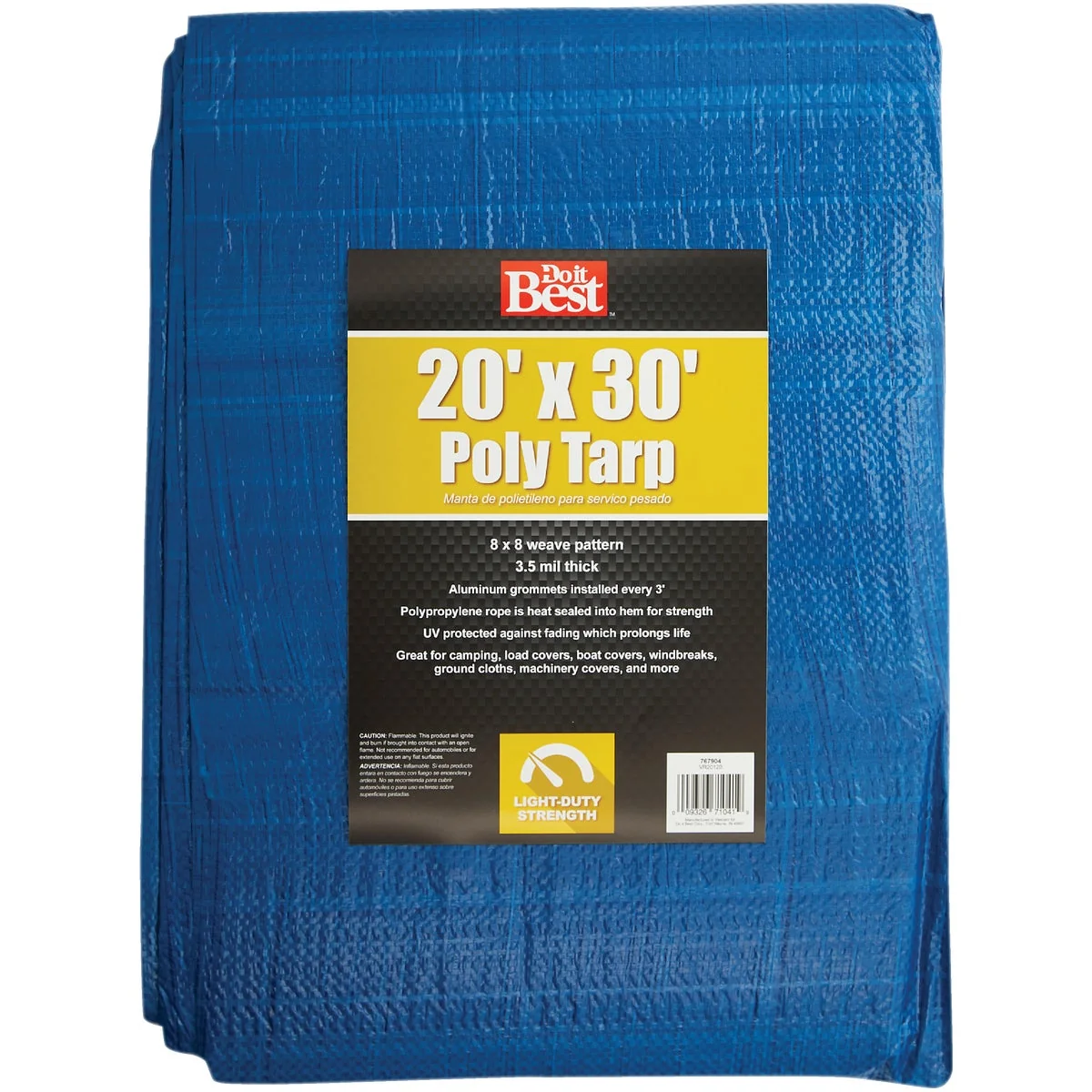 Fine Do it Blue Woven 20 Ft. x 30 Ft. General Purpose Tarp Superior
