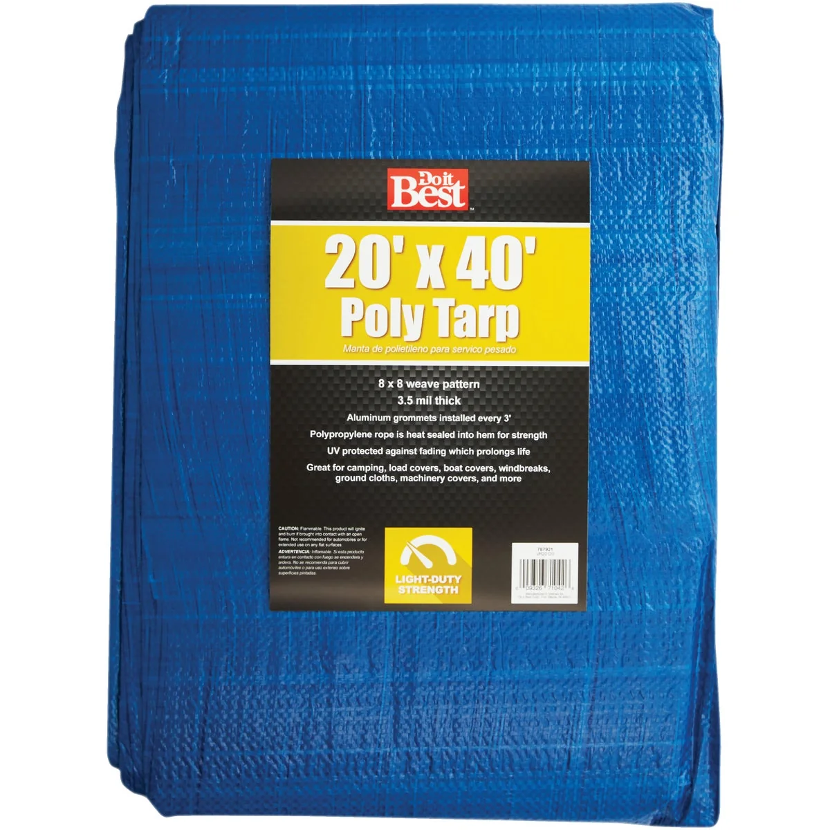 Modern Do it Blue Woven 20 Ft. x 40 Ft. General Purpose Tarp Quality