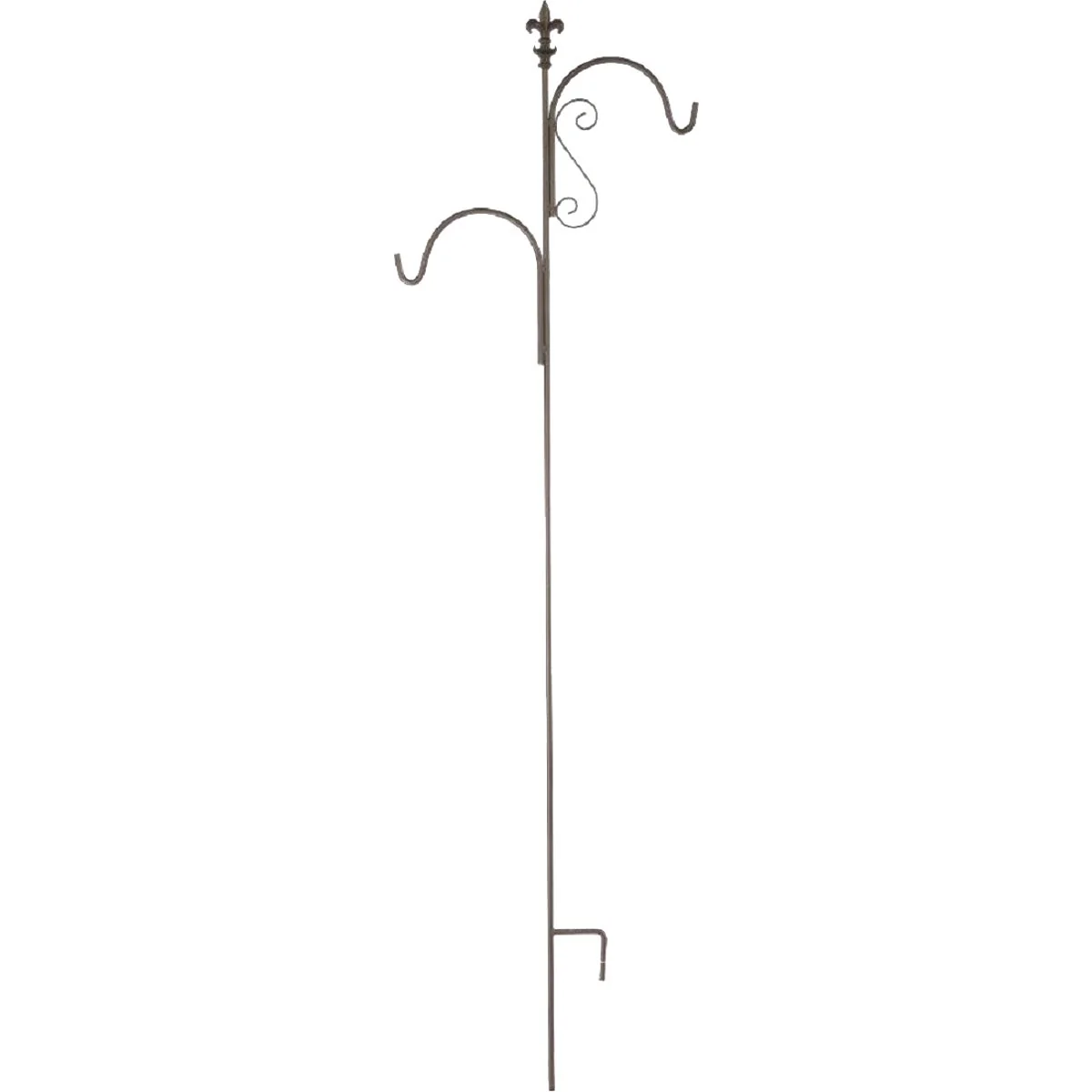 Luxury American Gardenworks Lafayette 91 In. Black Steel Shepherd Hook Exceptional