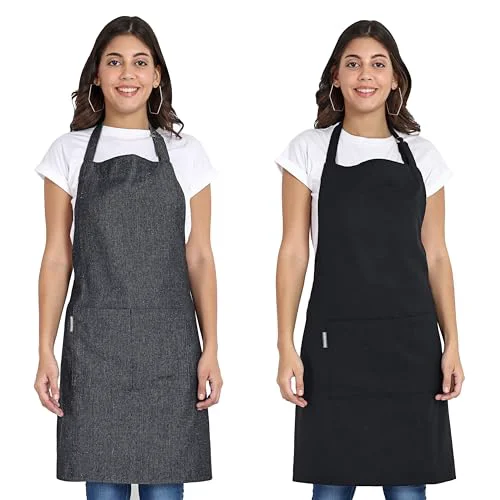 Eco-Friendly 2 Pack Chef Aprons 2 Count Premium