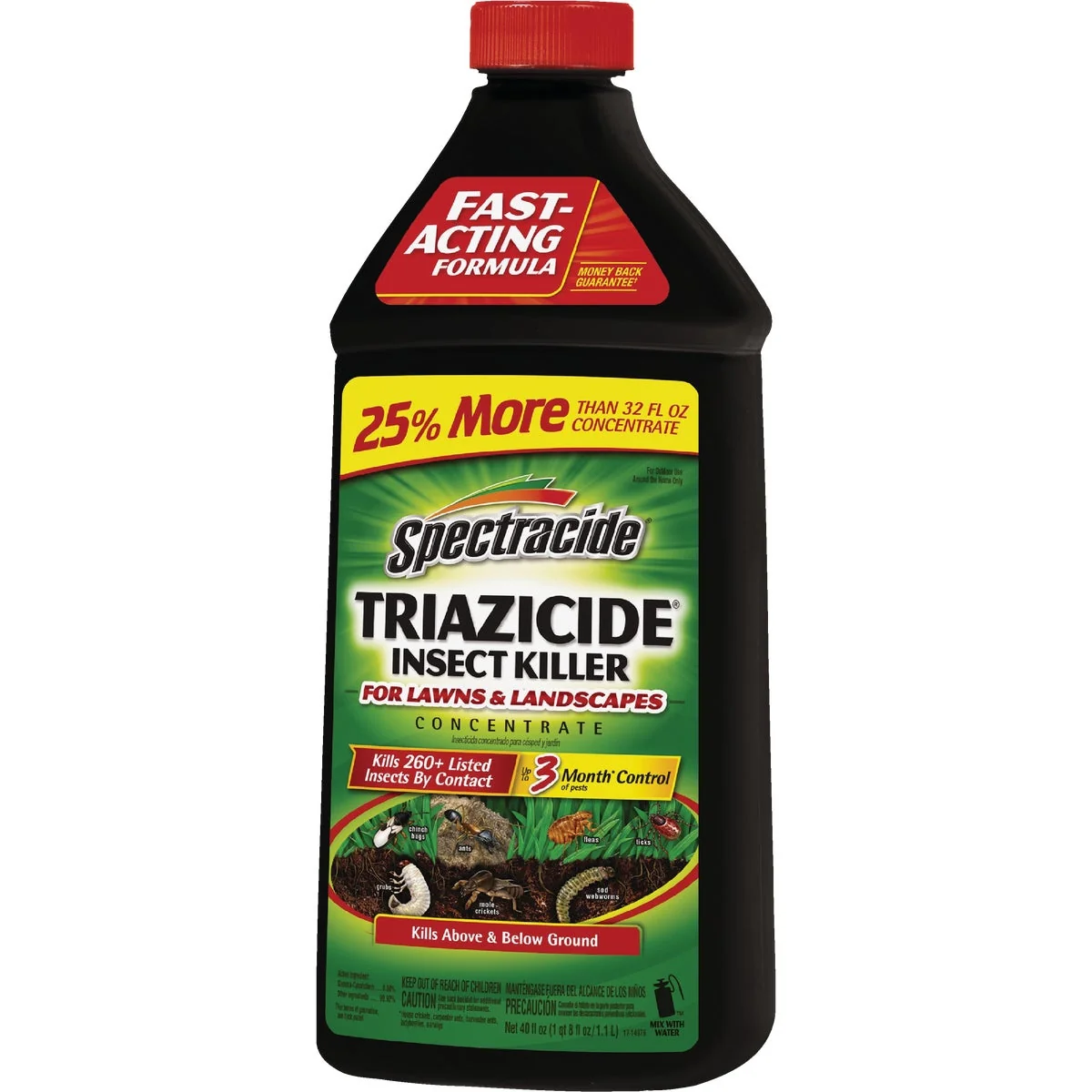 Authentic Spectracide Triazicide 32 Oz. Concentrate Insect Killer For Lawns Landscapes Fine