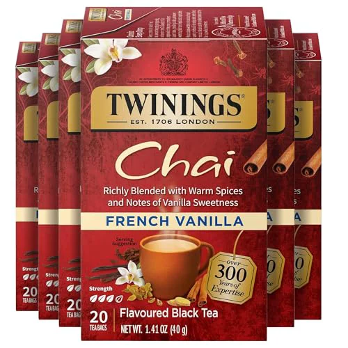 High-Quality French Vanilla Chai Black Tea Individually Wrapped Bags 120 Count Carefully Designed