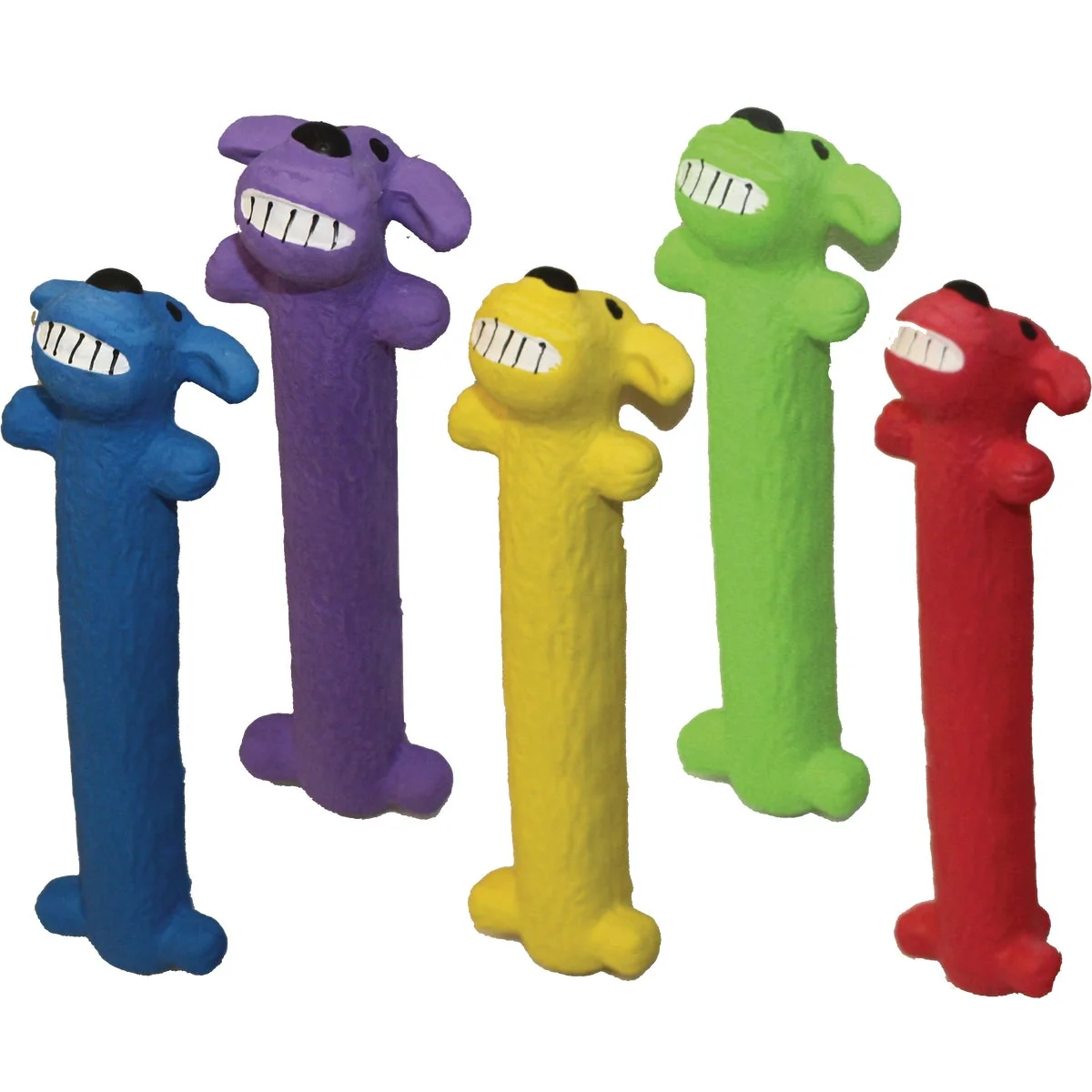 Trusted Multipet Loofa Ruff 6 In. Latex Squeaky Dog Toy Innovative