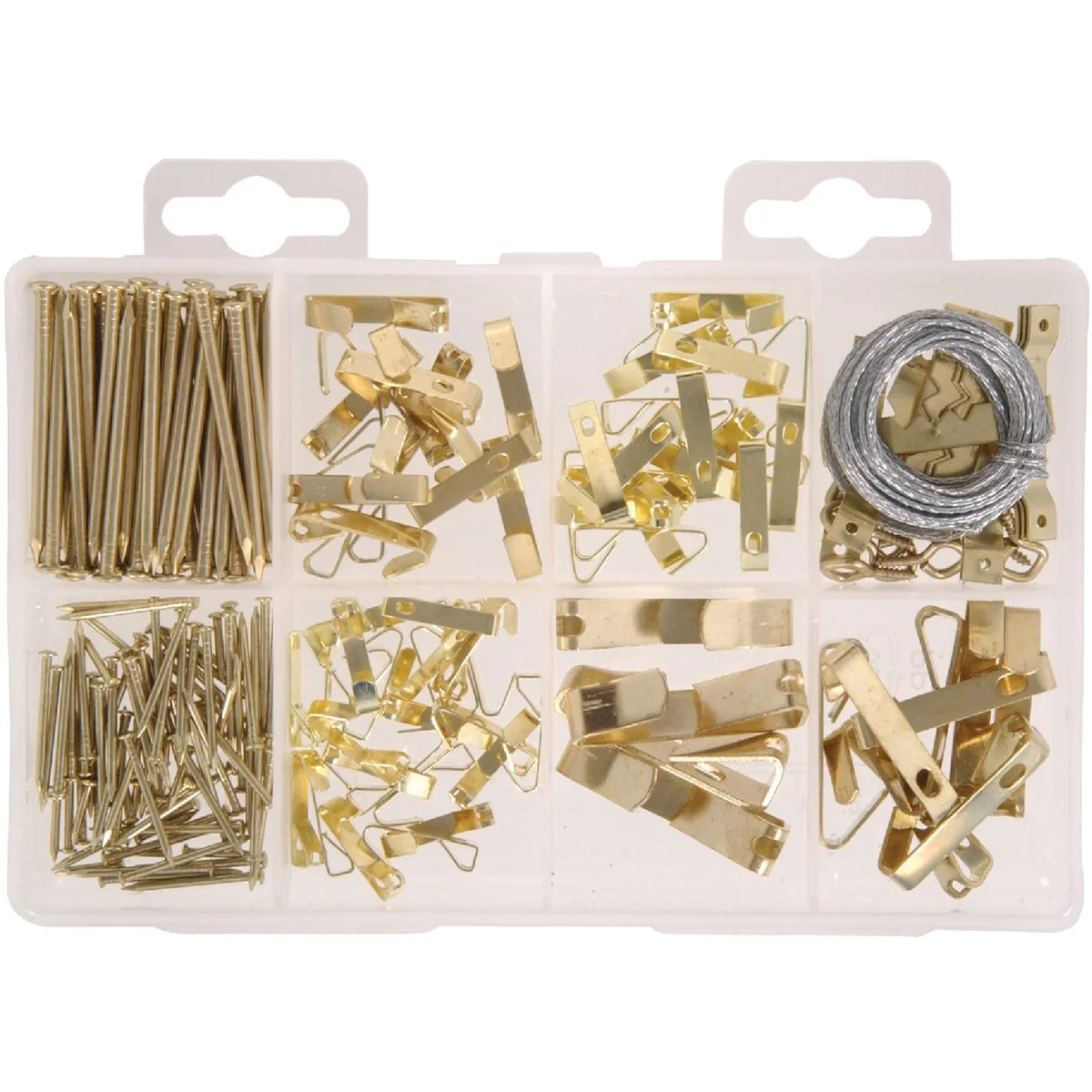 Exceptional Hillman The Fastener Center Steel Picture Hanger Fastener Assortment Kit 206 Pcs. Clean