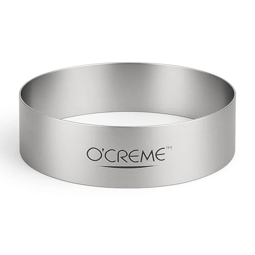 Reusable Cake Ring Sturdy Stainless Steel Round Mousse Cake Ring Mold for Baking Modern