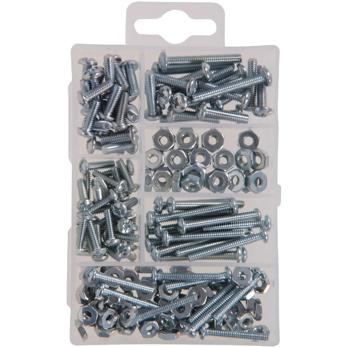 Artisan Hillman The Fastener Center Steel Machine Screw Nut Assortment Kit 200 Pcs. Natural