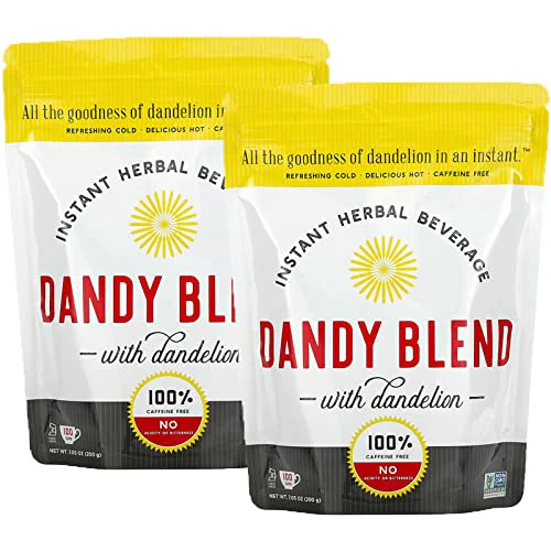 Optimized 2 Pack Instant Herbal Beverage with Dandelion Caffeine 7.05 oz 200 g 14 Ounce Consistent