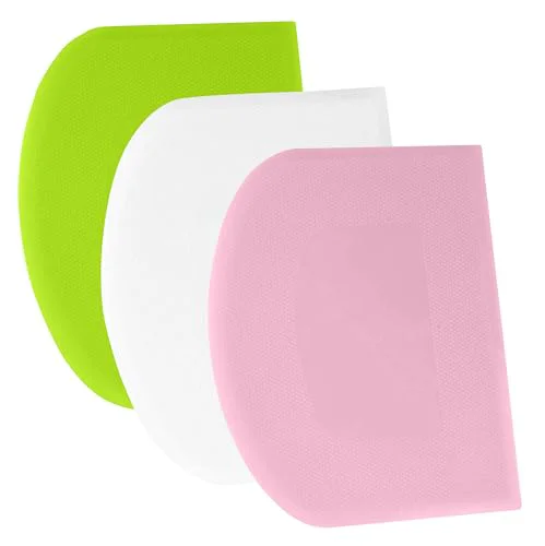 Clean Dough Scraper Bench Scraper 3 Count Exceptional