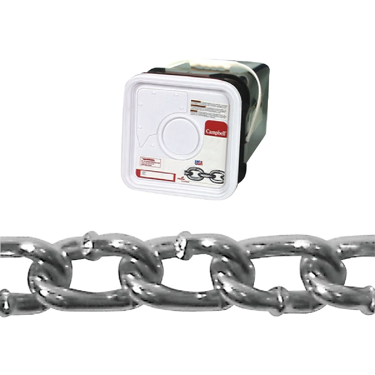 Flexible Campbell 2 0 175 Ft. Zinc-Plated Low-Carbon Steel Coil Chain Outstanding