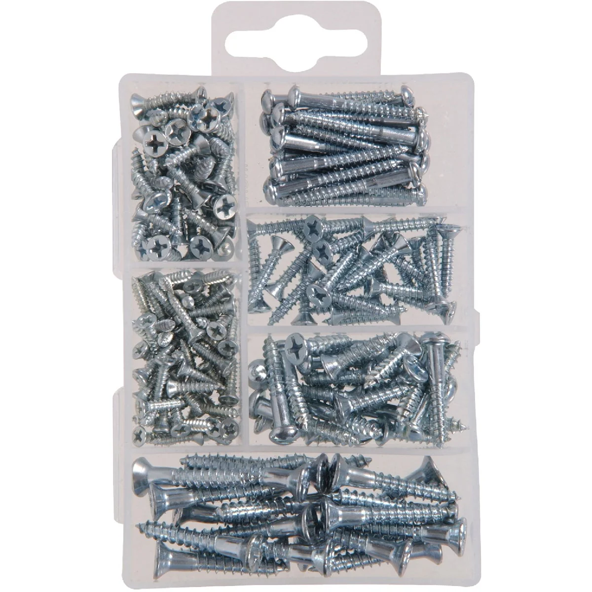 Original Hillman The Fastener Center Steel Wood Screw Assortment Kit 199 Pcs. World-Class
