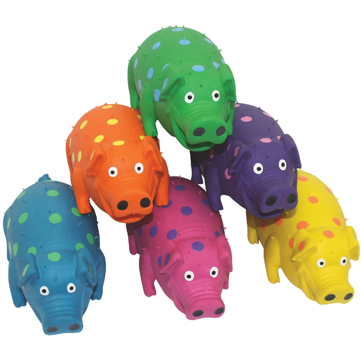 Verified Multipet Globlets 9 In. Squeaky Pig Dog Toy Reusable