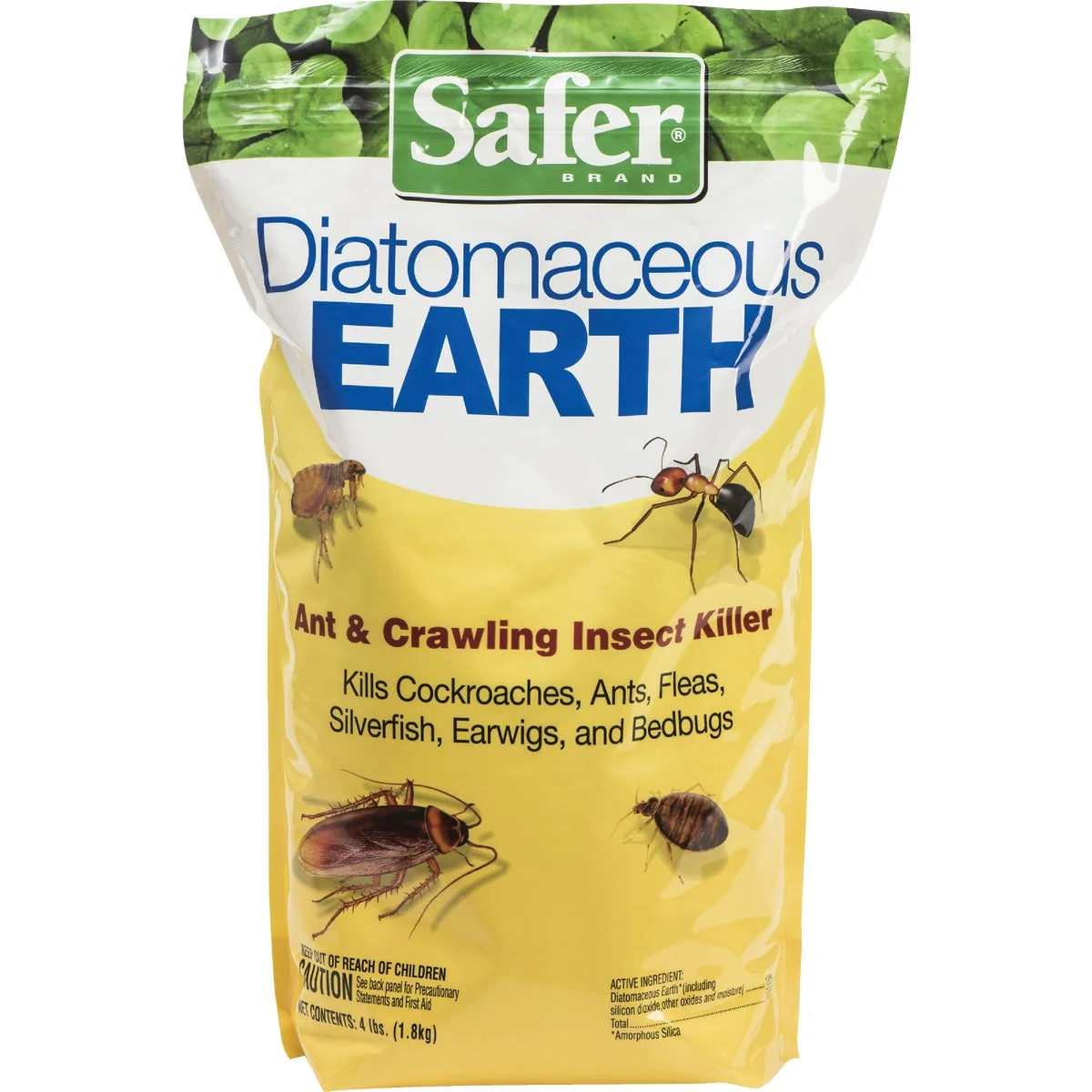 Breathable Safer 4 Lb. Ready To Use Powder Diatomaceous Earth Crawling Insect Killer Minimalist