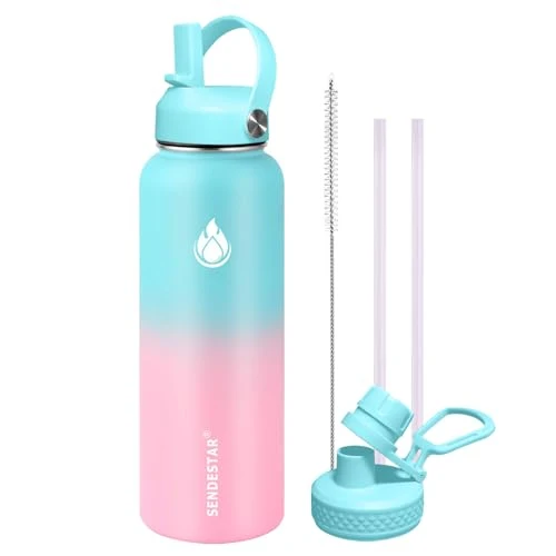 Fashionable Water Bottle 32oz Double Wall Vacuum Insulated Leak Proof Stainless Steel Sports Water Bottle High-End