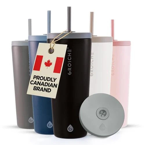 Fast Jasper Insulated Stainless Steel Tumbler with Straw Stylish