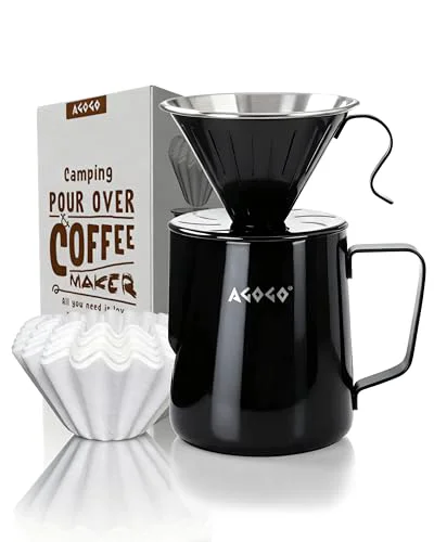 Expertly Made Stainless Pour Over Coffee Maker Set Unique