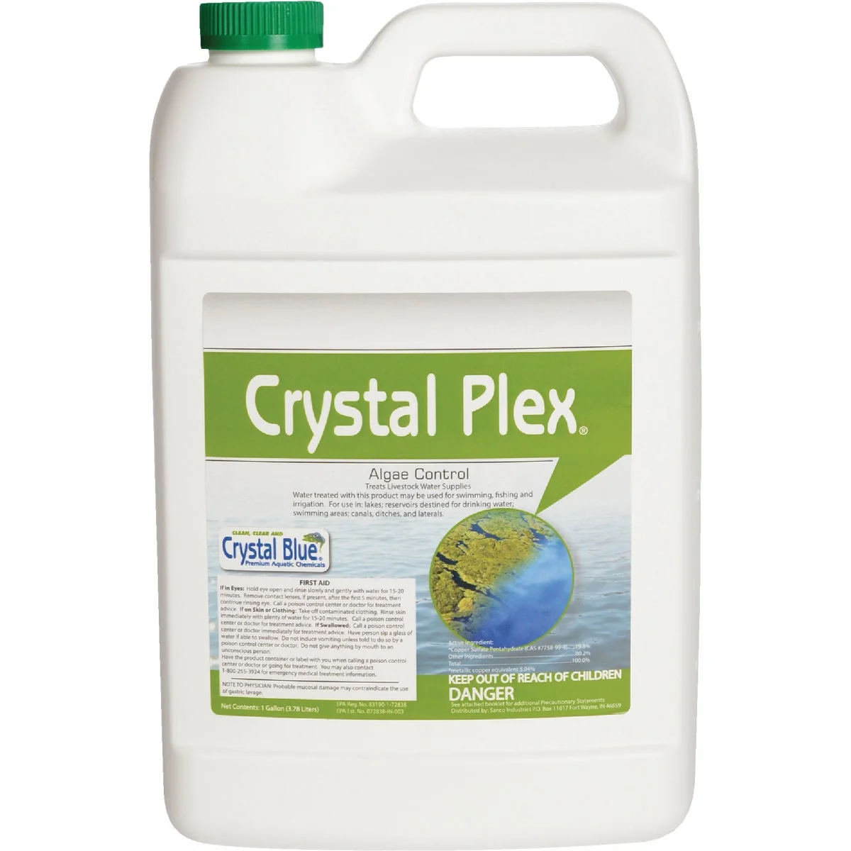 Responsible Crystal Plex 1 Gal. Liquid 1-Acre Coverage Area Algae Control Step 3 Gallon Sophisticated