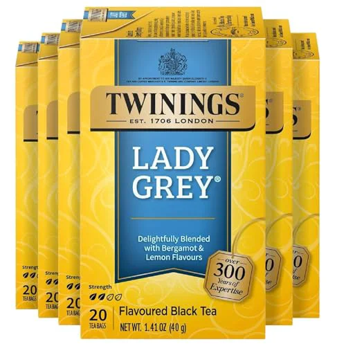 Authentic Lady Grey Black Citrus Tea Bags 120 Count Minimalist