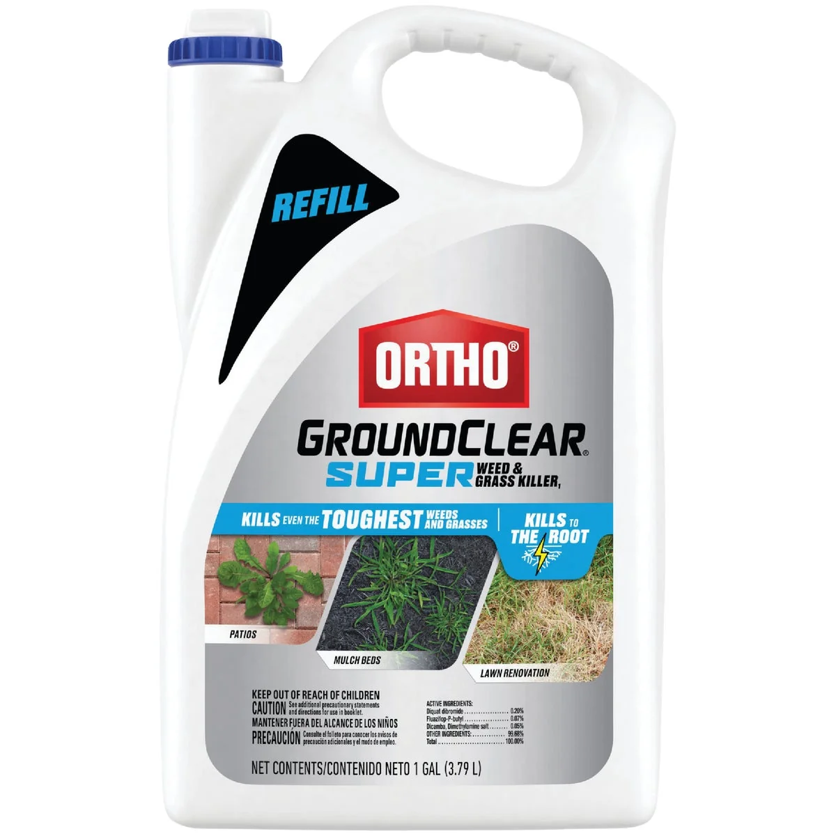 Sophisticated Ortho GroundClear Super 1 Gal. Ready To Use Refill Weed Grass Killer Efficient