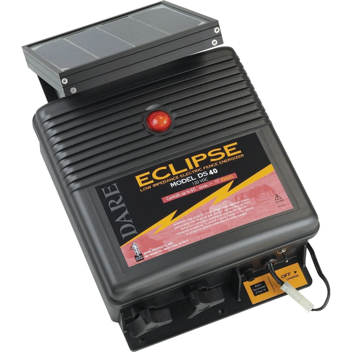 Eco-Friendly Dare Eclipse 40-Acre Electric Fence Charger Traditional