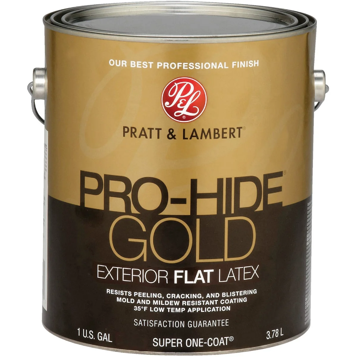 Efficient Pratt Lambert Pro-Hide Gold Latex Flat Exterior House Paint Base 1 1 Gal. Relaxed