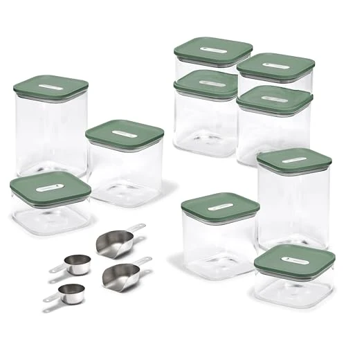 Soft 26 Piece Airtight Glass Food Storage Containers with Lids Authentic