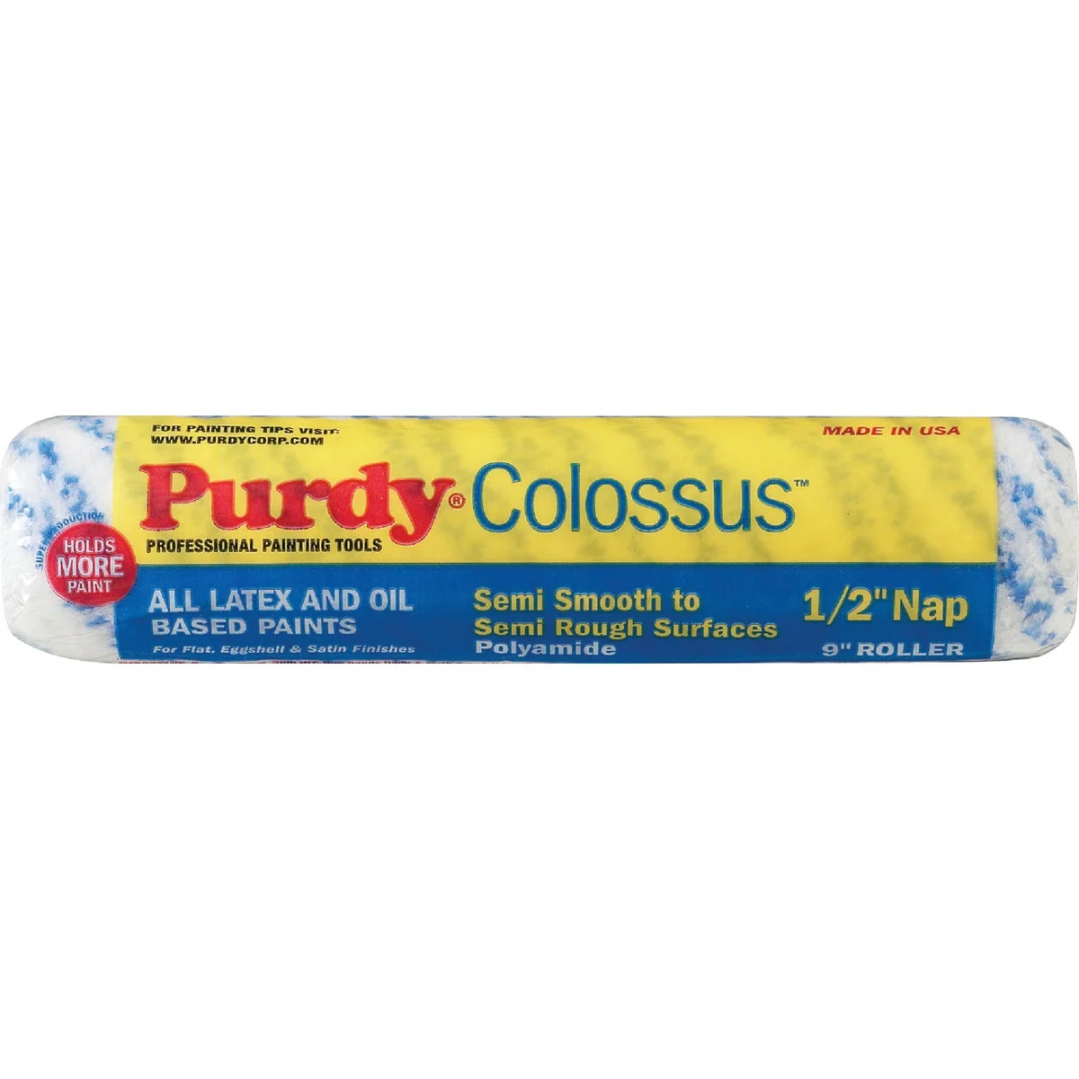 Casual Purdy Colossus 9 In. x 1 2 In. Woven Fabric Roller Cover Durable