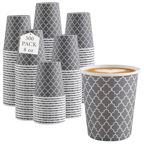 Sophisticated Coffee Cups 8 oz 500 Pack 500 Count Crafted