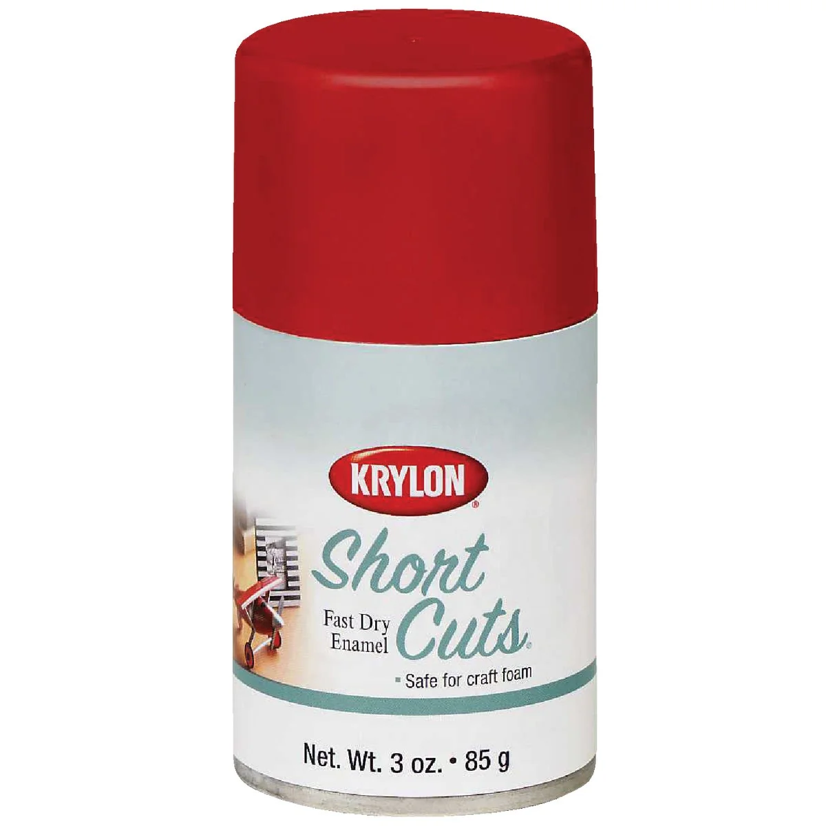Exclusive Krylon Short Cuts 3 Oz. High-Gloss Enamel Spray Paint Red Pepper Certified
