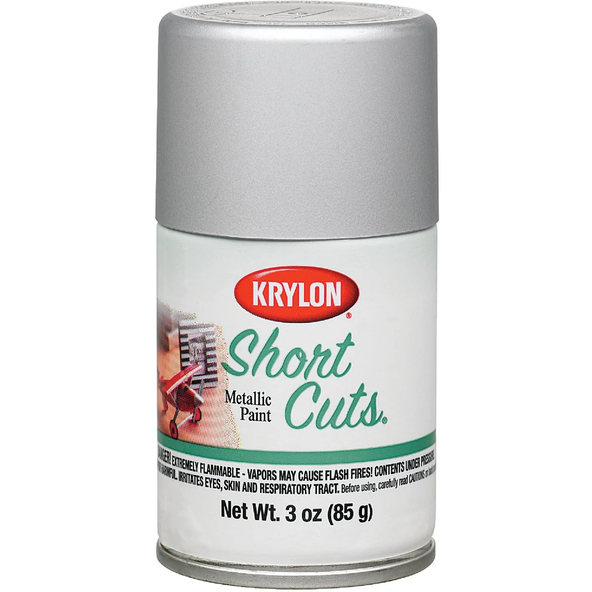Trusted Krylon Short Cuts 3 Oz. High-Gloss Enamel Spray Paint Chrome Soft