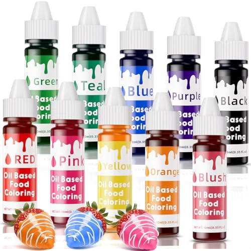 Official Oil Based Food Coloring for Chocolate 3.5 Fl Oz Elegant