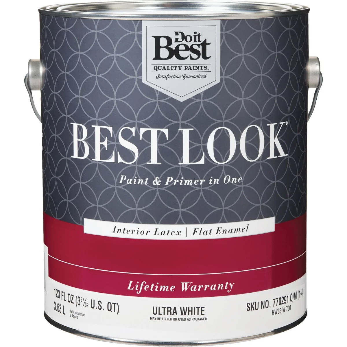 Eco-Friendly Look Latex Paint Primer In One Flat Enamel Interior Wall Paint Ultra White 1 Gal. Next-Generation