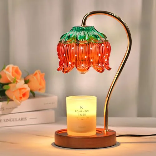 Stylish Flower Candle Warmer Lamp with Timer Minimalist