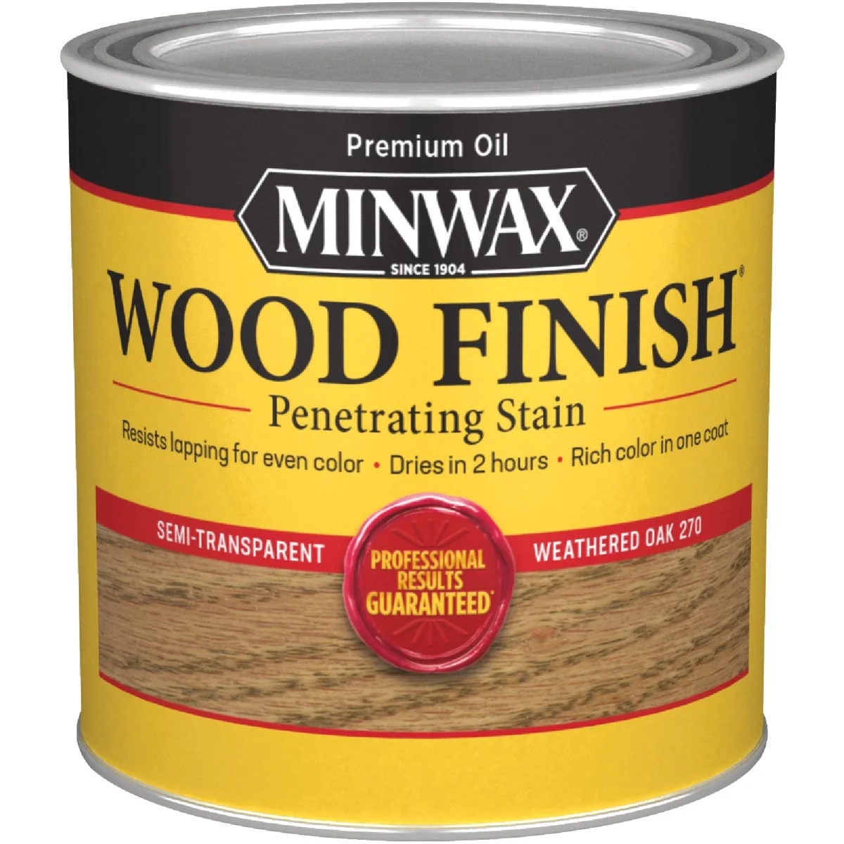 Classic Minwax Wood Finish Penetrating Stain Weathered Oak 1 2 Pt. Minimalist