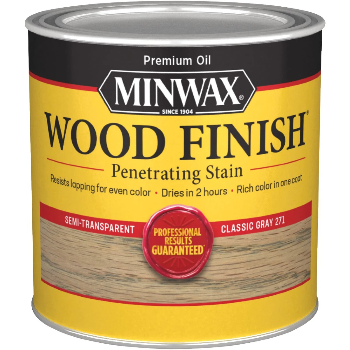 Crafted Minwax Wood Finish Penetrating Stain Classic Gray 1 2 Pt. Durable