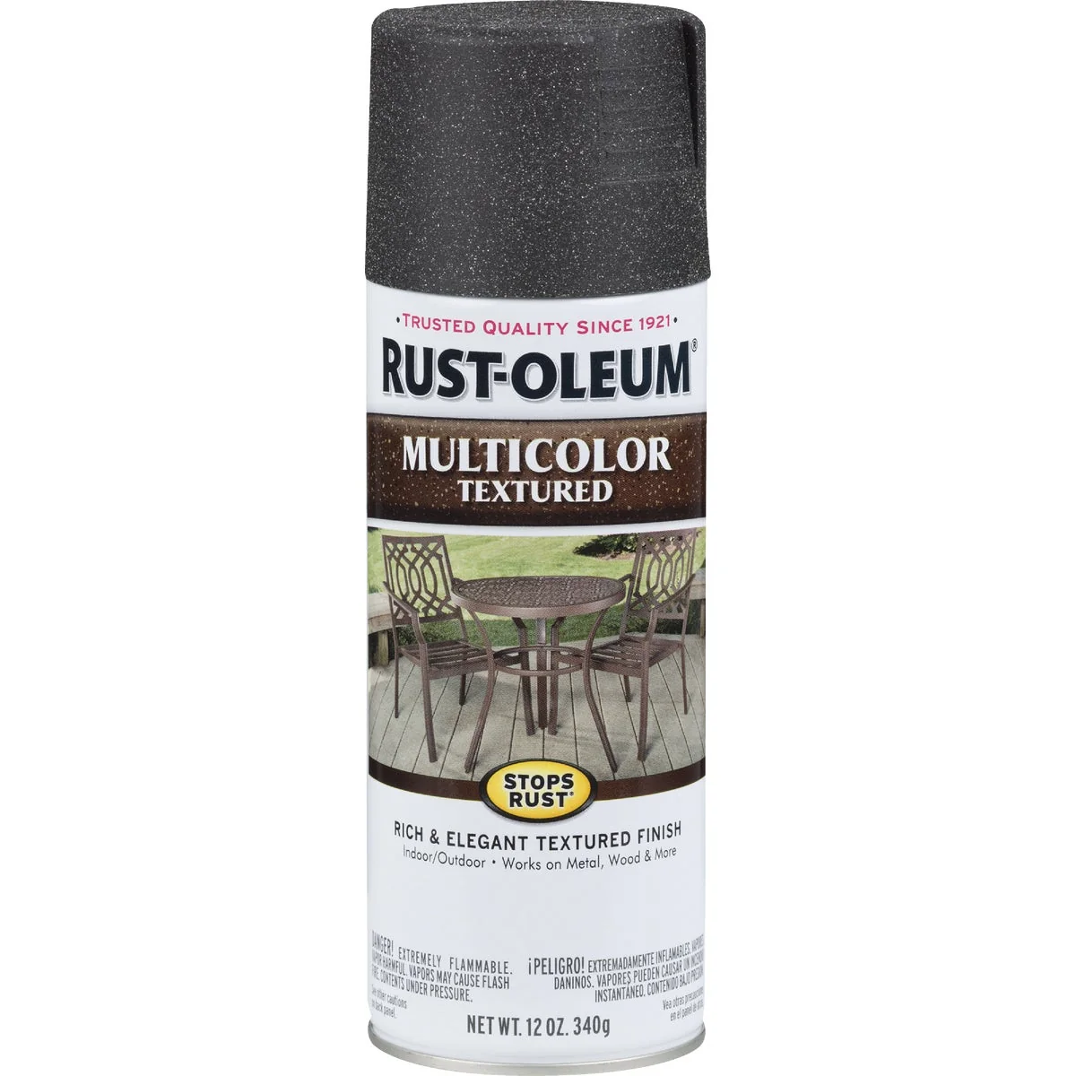 Breathable Rust-Oleum Stops Rust MultiColor 12 Oz. Textured Spray Paint Aged Iron Efficient