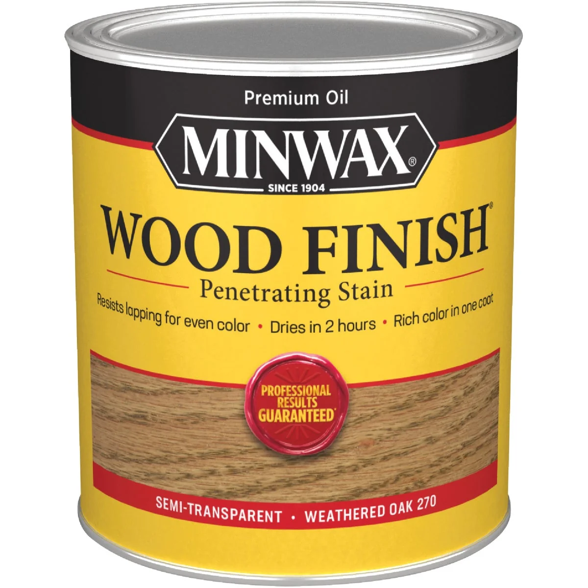 Long-Lasting Minwax Wood Finish Penetrating Stain Weathered Oak 1 Qt. Excellent