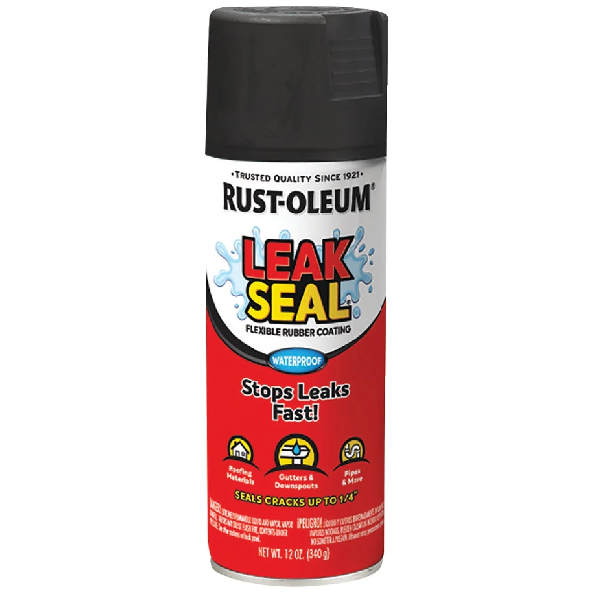 Versatile Rust-Oleum LeakSeal 12 Oz. Flexible Rubber Coating Black Contemporary