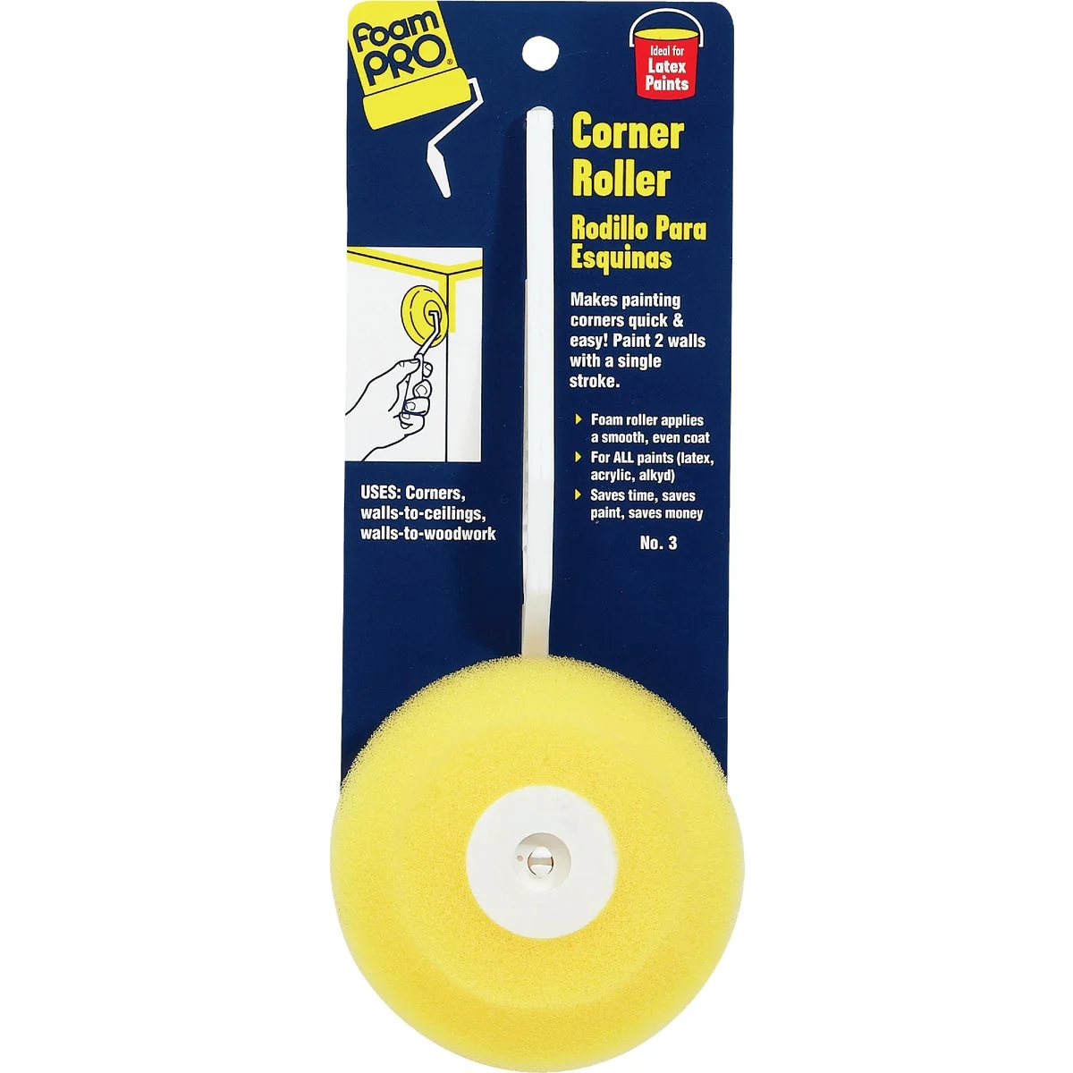 Reliable FoamPro Foam Corner Paint Trim Roller Advanced