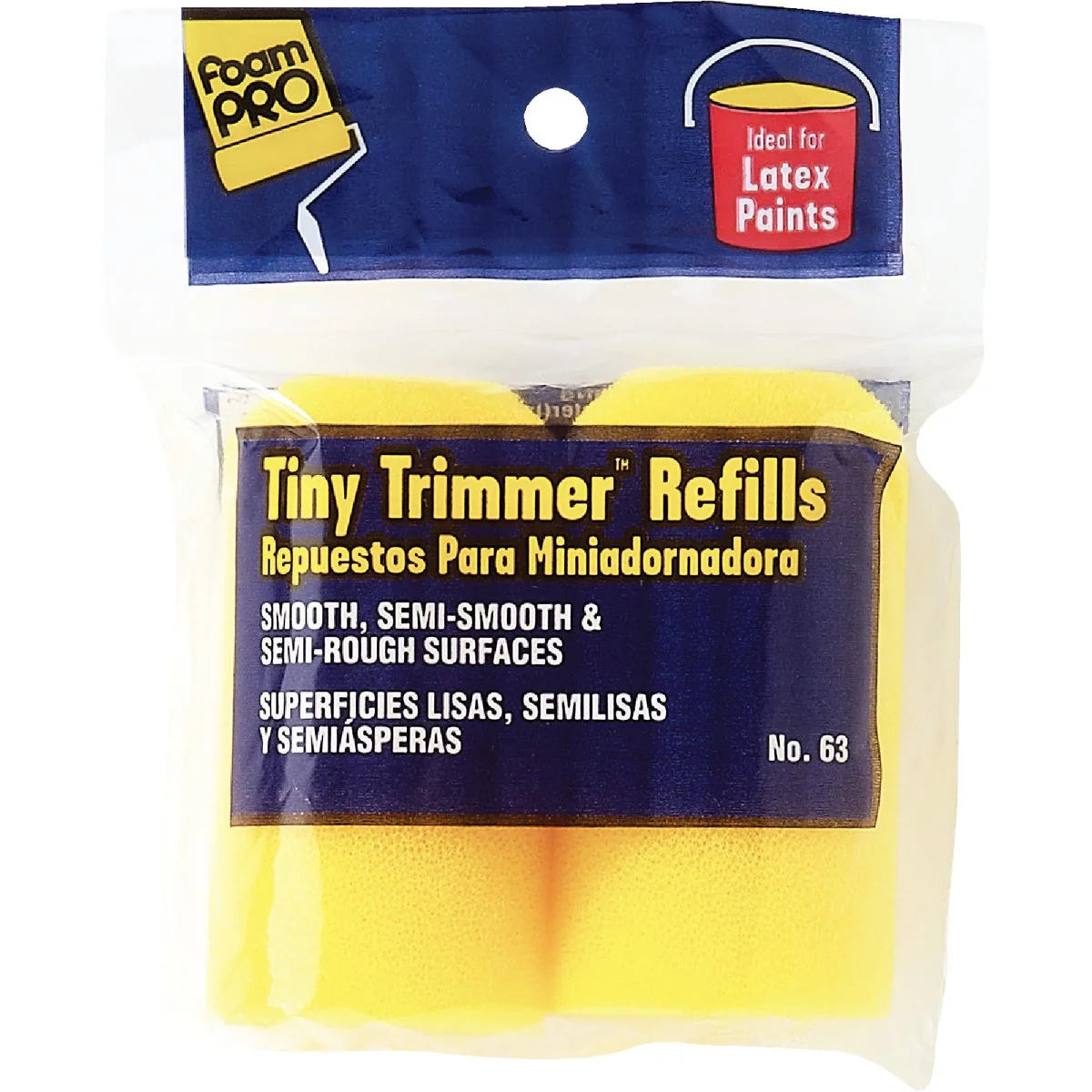 Functional FoamPro Tiny Trimmer 2 In. Foam Roller Cover 2-Pack Fine