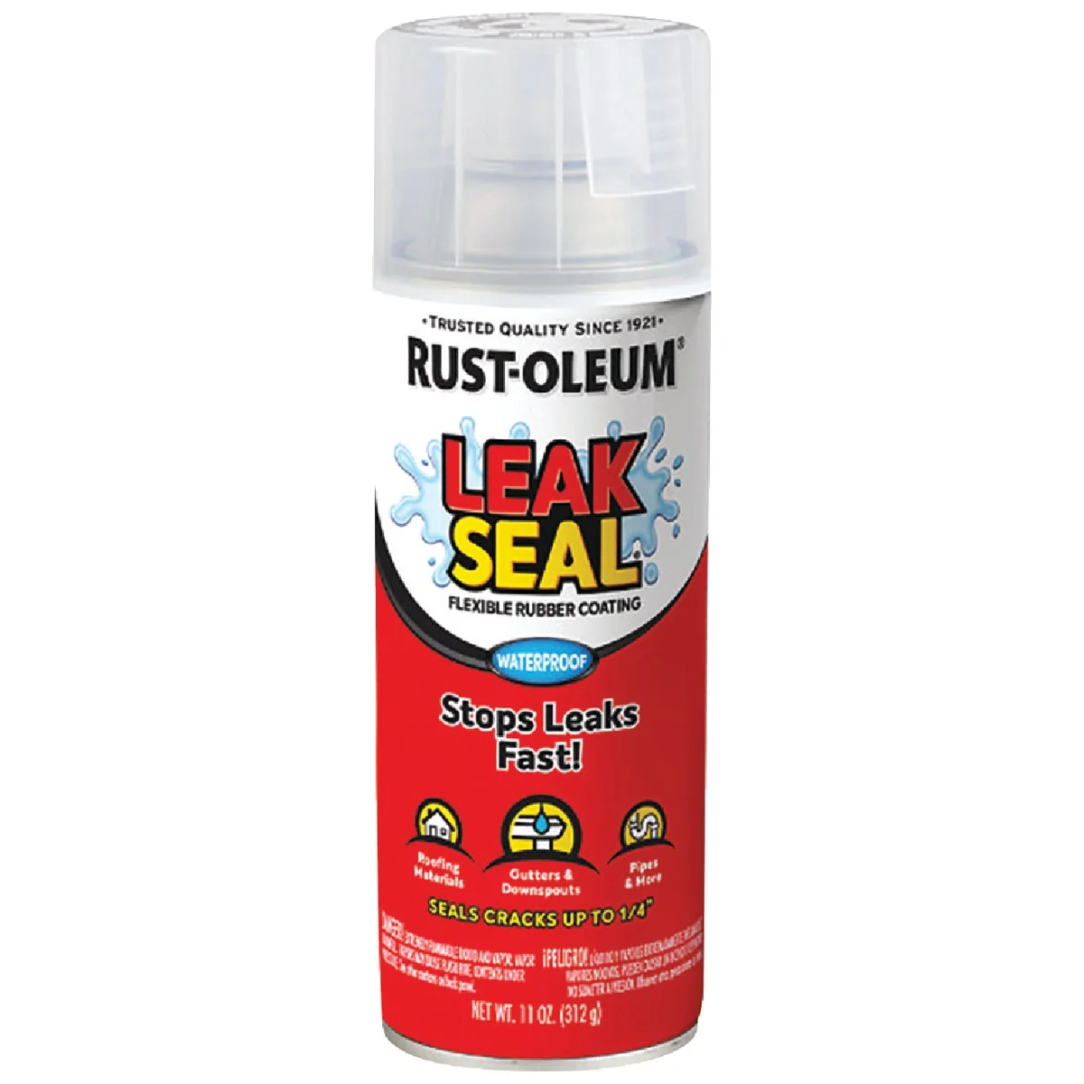 Original Rust-Oleum LeakSeal 12 Oz. Flexible Rubber Coating Clear Official