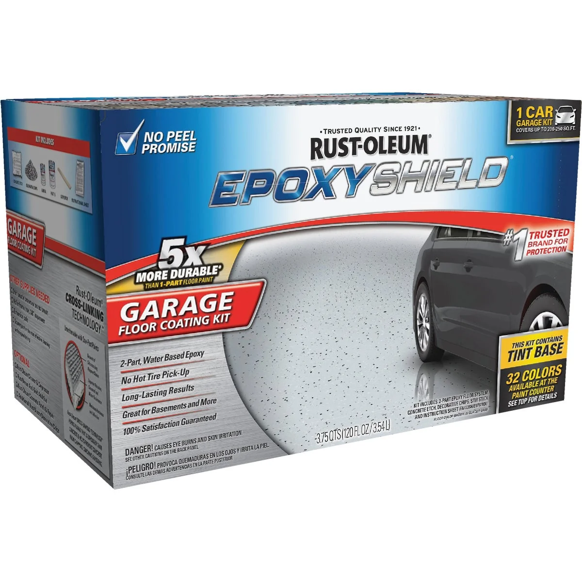 Consistent Rust-Oleum EPOXYSHIELD Gloss Garage Floor Coating Kit Tint Base 120 Oz. Exceptional