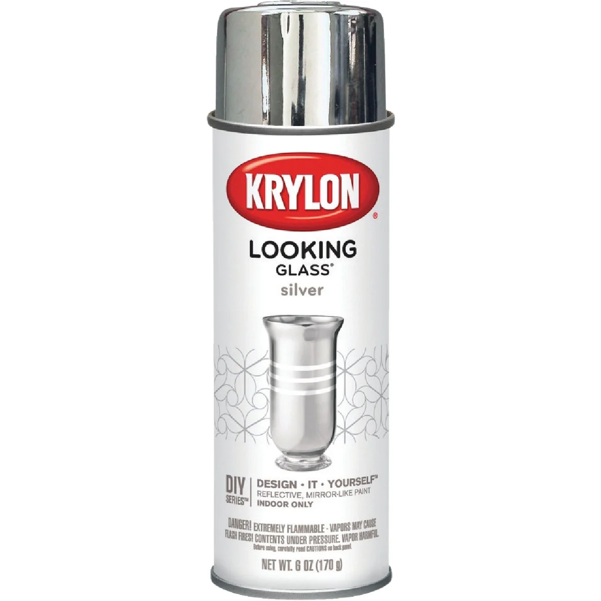 Solid Krylon LOOKING GLASS 6 Oz. Reflective Spray Paint Silver Responsible