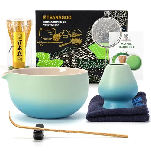Safe Matcha Whisk Set Blue Expertly Made