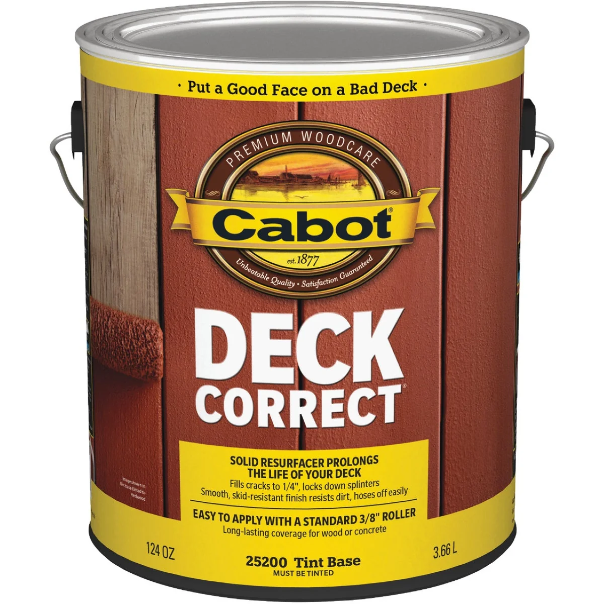 Selected Cabot DeckCorrect Tint Base Wood Deck Resurfacer 1 Gal. Trusted