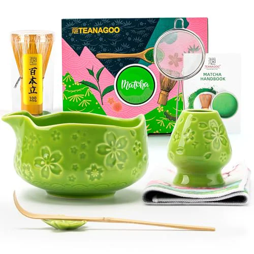 User-Friendly 7 PCS Green Matcha Whisk Set Premium